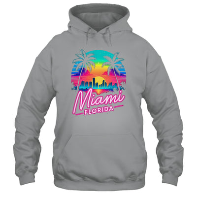 Vintage Miami Beach Retro City Florida Vacation Sunset Shirt & Tank Top | teecentury