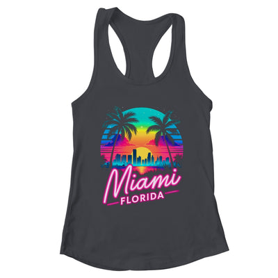 Vintage Miami Beach Retro City Florida Vacation Sunset Shirt & Tank Top | teecentury