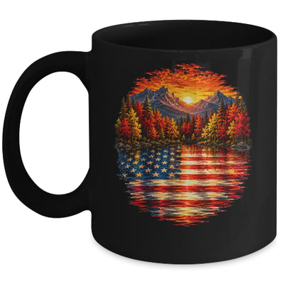 Vintage Nature Lake Reflection Forest Trees Outdoor Wildlife Mug | teecentury