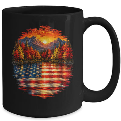 Vintage Nature Lake Reflection Forest Trees Outdoor Wildlife Mug | teecentury