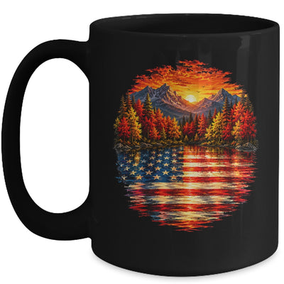 Vintage Nature Lake Reflection Forest Trees Outdoor Wildlife Mug | teecentury