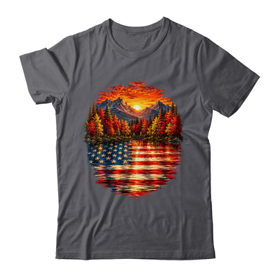 Vintage Nature Lake Reflection Forest Trees Outdoor Wildlife Shirt & Tank Top | teecentury