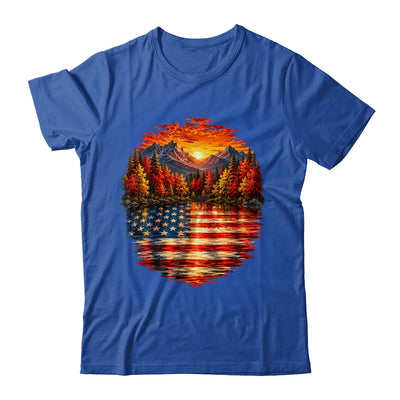 Vintage Nature Lake Reflection Forest Trees Outdoor Wildlife Shirt & Tank Top | teecentury