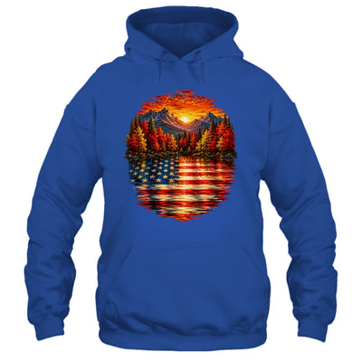 Vintage Nature Lake Reflection Forest Trees Outdoor Wildlife Shirt & Tank Top | teecentury