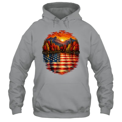 Vintage Nature Lake Reflection Forest Trees Outdoor Wildlife Shirt & Tank Top | teecentury