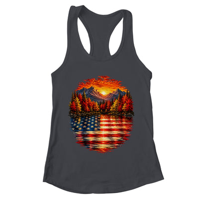Vintage Nature Lake Reflection Forest Trees Outdoor Wildlife Shirt & Tank Top | teecentury