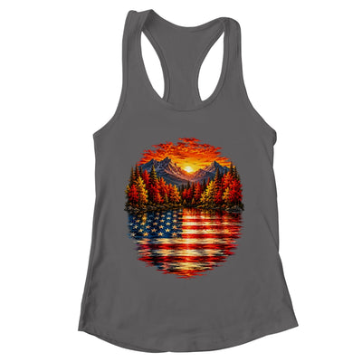 Vintage Nature Lake Reflection Forest Trees Outdoor Wildlife Shirt & Tank Top | teecentury