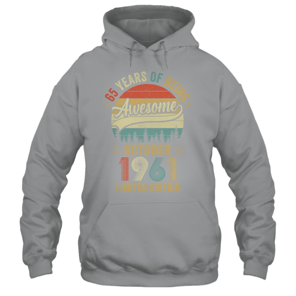 Vintage October 1961 65 Years Old 65th Birthday Men Women Shirt & Hoodie | teecentury