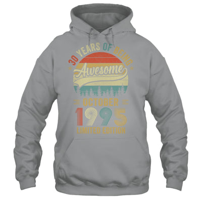 Vintage October 1995 30 Year Old 30th Birthday Men Women Shirt & Hoodie | teecentury