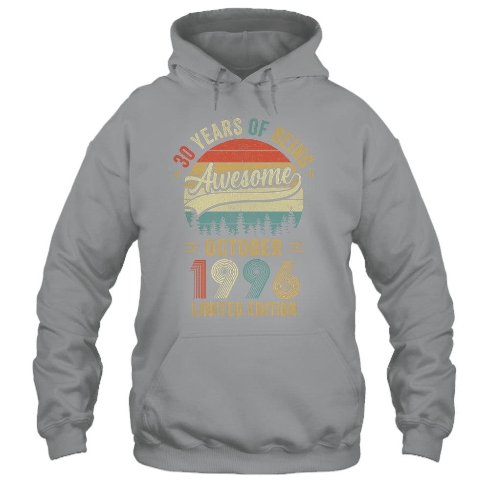 Vintage October 1996 30 Years Old 30th Birthday Men Women Shirt & Hoodie | teecentury