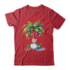 Vintage Palm Tree Snowman Tropical Christmas Deck The Palms Shirt & Sweatshirt | teecentury