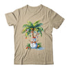 Vintage Palm Tree Snowman Tropical Christmas Deck The Palms Shirt & Sweatshirt | teecentury