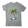 Vintage Palm Tree Snowman Tropical Christmas Deck The Palms Shirt & Sweatshirt | teecentury