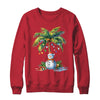 Vintage Palm Tree Snowman Tropical Christmas Deck The Palms Shirt & Sweatshirt | teecentury