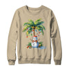 Vintage Palm Tree Snowman Tropical Christmas Deck The Palms Shirt & Sweatshirt | teecentury