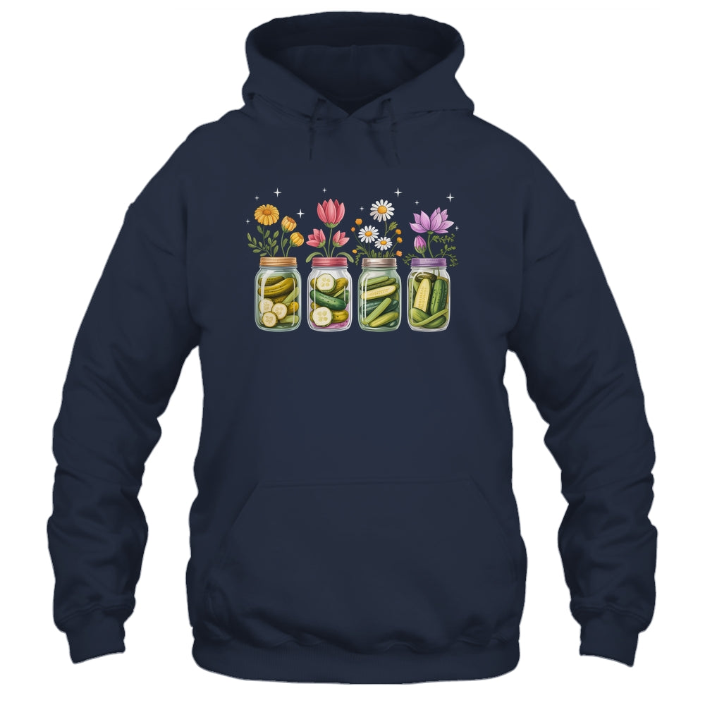 Vintage Pickles Wildflower Canning Season Pickle Jar Lovers Shirt & Tank Top | teecentury