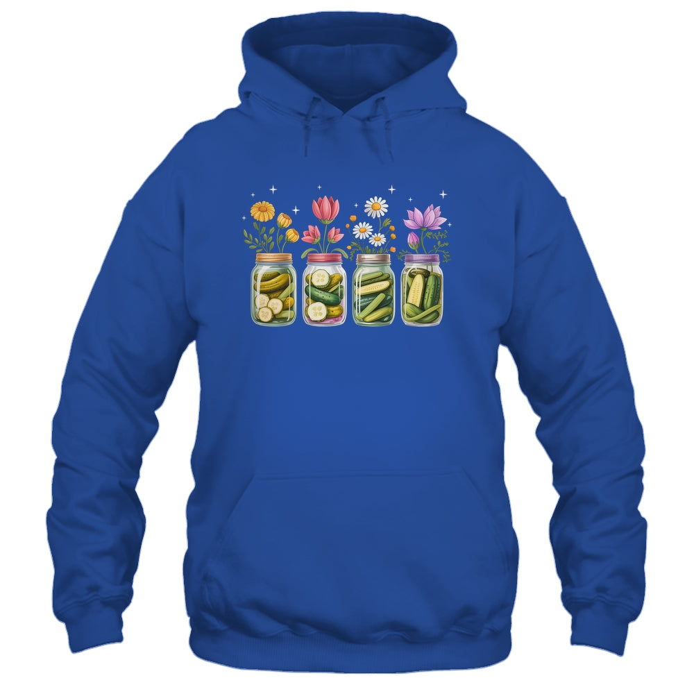 Vintage Pickles Wildflower Canning Season Pickle Jar Lovers Shirt & Tank Top | teecentury