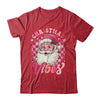 Vintage Pink Santa Claus Pink Christmas Vibes Xmas Women Shirt & Sweatshirt | teecentury