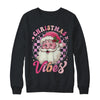 Vintage Pink Santa Claus Pink Christmas Vibes Xmas Women Shirt & Sweatshirt | teecentury