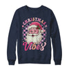 Vintage Pink Santa Claus Pink Christmas Vibes Xmas Women Shirt & Sweatshirt | teecentury