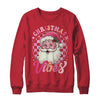 Vintage Pink Santa Claus Pink Christmas Vibes Xmas Women Shirt & Sweatshirt | teecentury