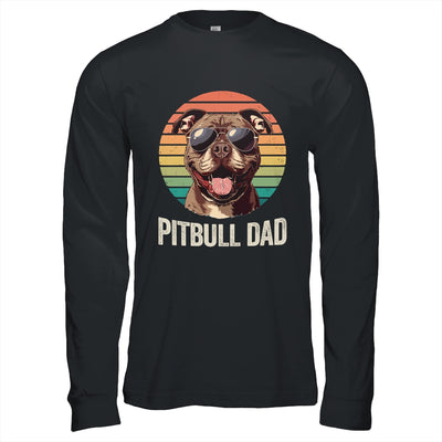 Vintage Pitbull Dad For Fathers Day Dog Lover Funny Shirt & Hoodie | teecentury