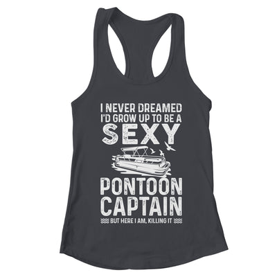 Vintage Pontoon Captain For Men Women Funny Pontoon Queen Shirt & Tank Top | teecentury