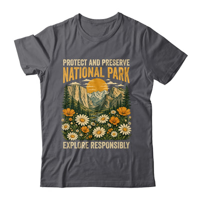 Vintage Protect And Preserve National Parks Sunset Floral Shirt & Tank Top | teecentury