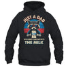 Vintage Racoon Just A Dad Who Always Came Back With The Milk Shirt & Hoodie | teecentury