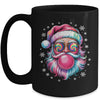 Vintage Retro Santa Christmas Bubble Gum Pink Sunglasses Mug | teecentury