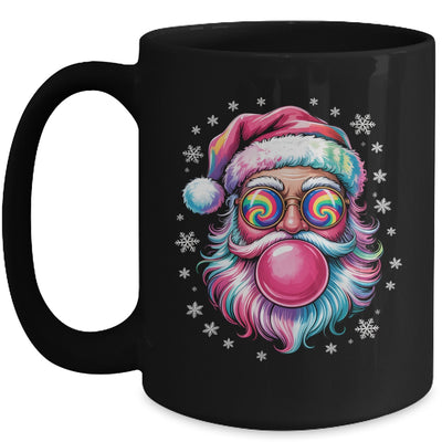 Vintage Retro Santa Christmas Bubble Gum Pink Sunglasses Mug | teecentury