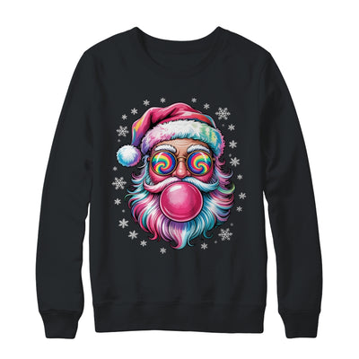 Vintage Retro Santa Christmas Bubble Gum Pink Sunglasses Shirt & Sweatshirt | teecentury
