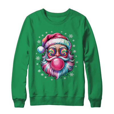 Vintage Retro Santa Christmas Bubble Gum Pink Sunglasses Shirt & Sweatshirt | teecentury