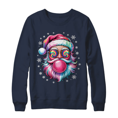 Vintage Retro Santa Christmas Bubble Gum Pink Sunglasses Shirt & Sweatshirt | teecentury