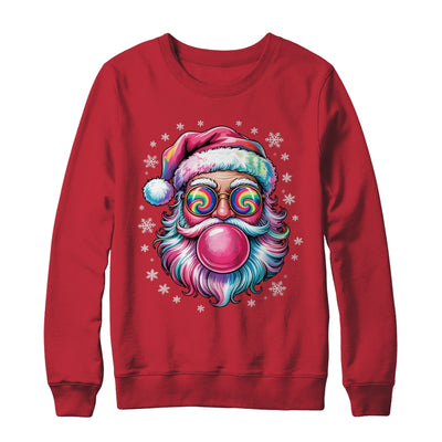 Vintage Retro Santa Christmas Bubble Gum Pink Sunglasses Shirt & Sweatshirt | teecentury