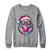 Vintage Retro Santa Christmas Bubble Gum Pink Sunglasses Shirt & Sweatshirt | teecentury