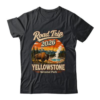 Vintage Road Trip 2026 Yellowstone National Park Wildlife Shirt & Tank Top | teecentury