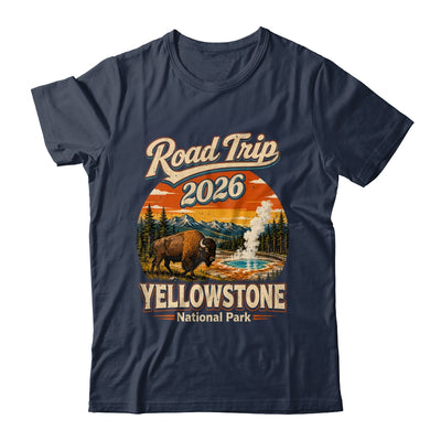 Vintage Road Trip 2026 Yellowstone National Park Wildlife Shirt & Tank Top | teecentury