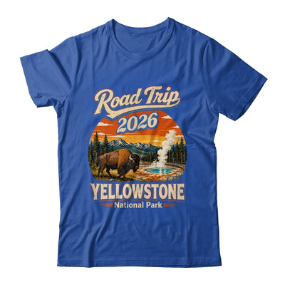 Vintage Road Trip 2026 Yellowstone National Park Wildlife Shirt & Tank Top | teecentury