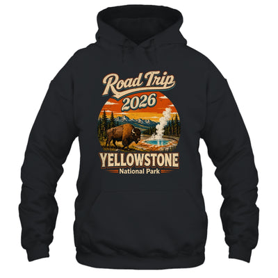 Vintage Road Trip 2026 Yellowstone National Park Wildlife Shirt & Tank Top | teecentury