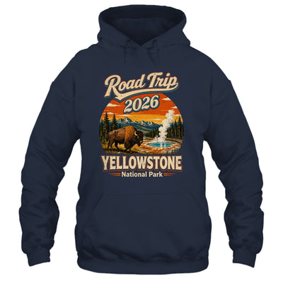 Vintage Road Trip 2026 Yellowstone National Park Wildlife Shirt & Tank Top | teecentury