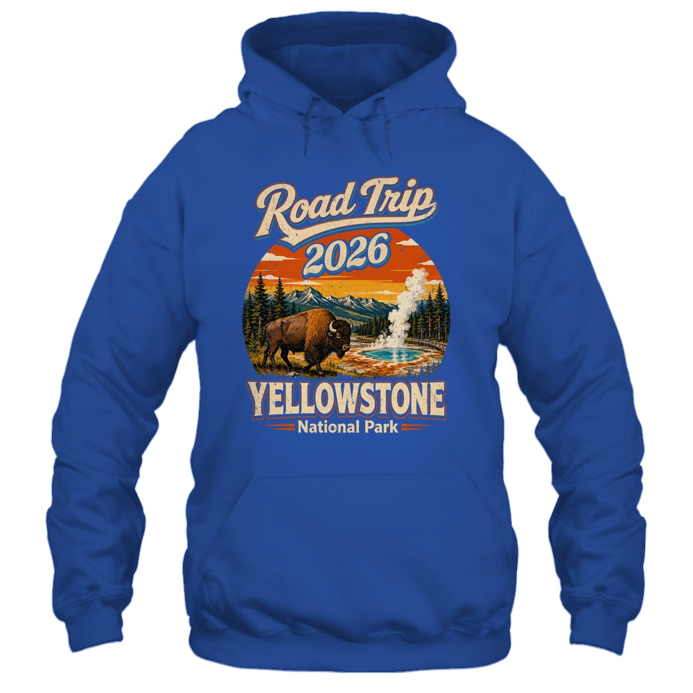 Vintage Road Trip 2026 Yellowstone National Park Wildlife Shirt & Tank Top | teecentury