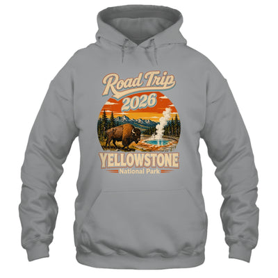 Vintage Road Trip 2026 Yellowstone National Park Wildlife Shirt & Tank Top | teecentury