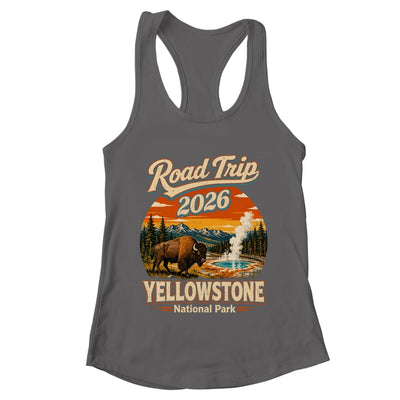 Vintage Road Trip 2026 Yellowstone National Park Wildlife Shirt & Tank Top | teecentury