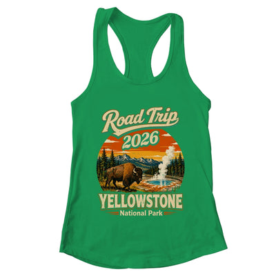 Vintage Road Trip 2026 Yellowstone National Park Wildlife Shirt & Tank Top | teecentury