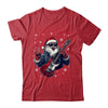 Vintage Rock & Roll Christmas Santa Claus Men Rock Guitar Shirt & Sweatshirt | teecentury