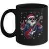 Vintage Rock & Roll Christmas Santa Claus Men Rock Guitar Mug | teecentury