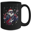 Vintage Rock & Roll Christmas Santa Claus Men Rock Guitar Mug | teecentury