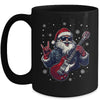 Vintage Rock & Roll Christmas Santa Claus Men Rock Guitar Mug | teecentury