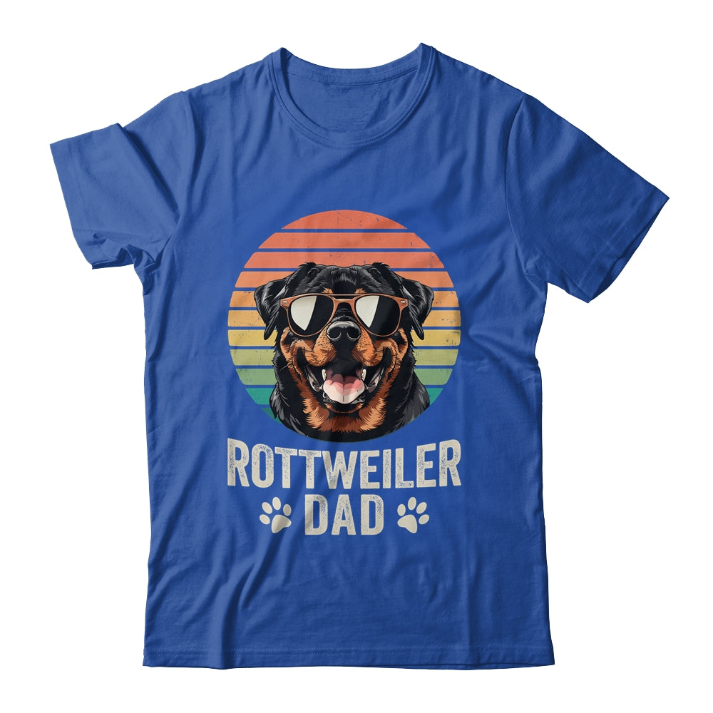 Vintage Rottweiler Dad For Fathers Day Dog Lover Funny Shirt & Hoodie | teecentury